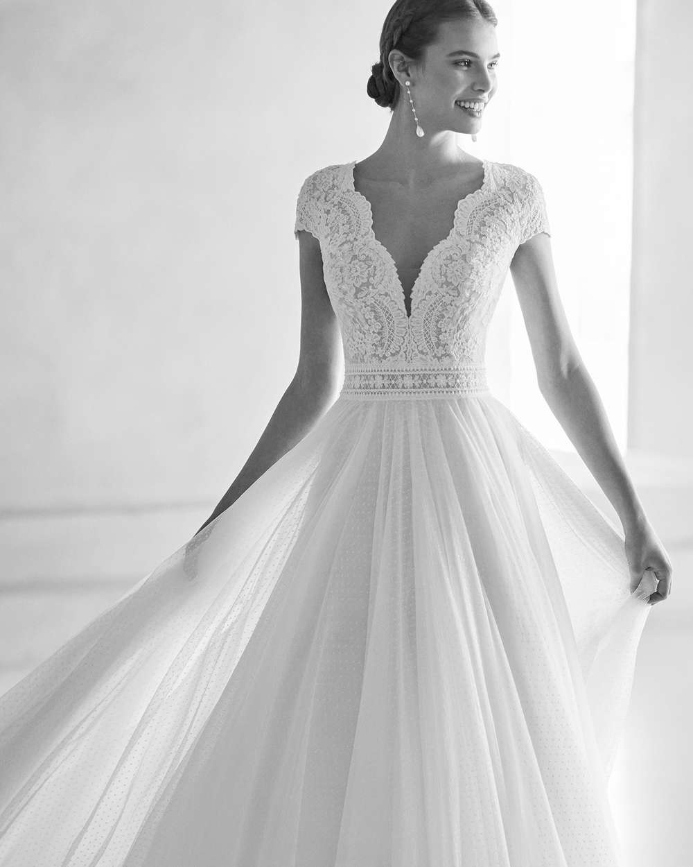 vestito da sposa rosa clarà